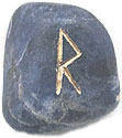 Rune gravée sur une pierre