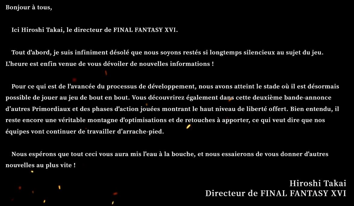 Final Fantasy XVI montre ses Primordiaux et ses combos